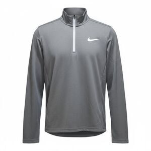 Nike Boys XL Gray 1/4 Zip Pullover Long Sleeve Athletic Top w/ Back Pocket